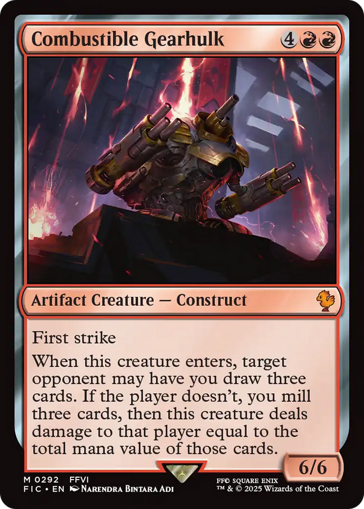 Combustible Gearhulk [FINAL FANTASY Commander]