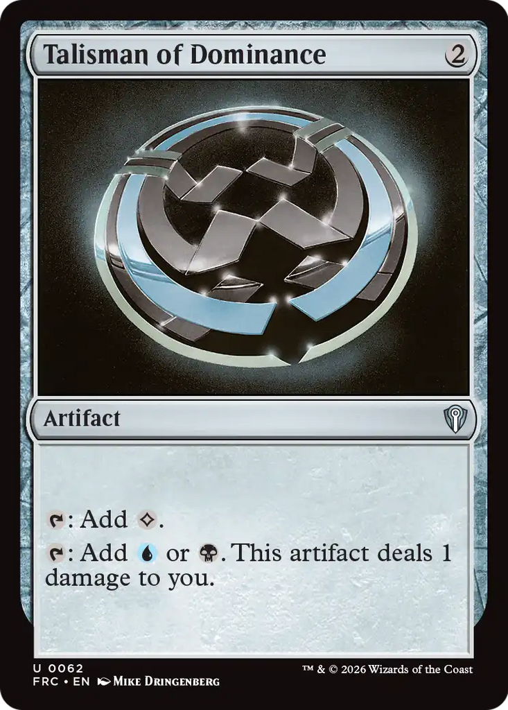 Talisman of Dominance [Reality Fracture Commander]