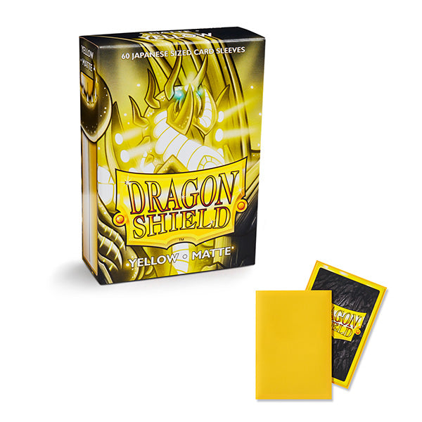 Dragon Shield: Japanese Size 60ct Sleeves - Yellow(Matte)
