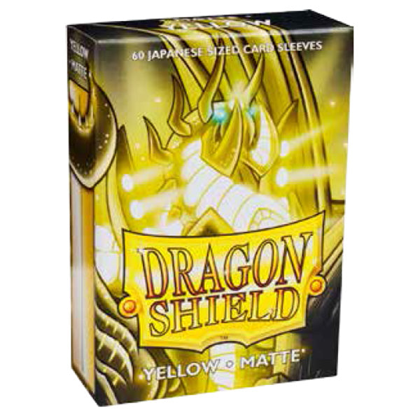 Dragon Shield: Japanese Size 60ct Sleeves - Yellow(Matte)