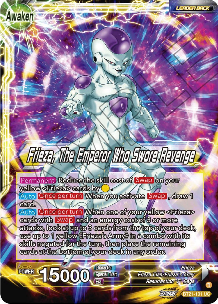 Frieza // Frieza, The Emperor Who Swore Revenge (BT21-101) [Wild Resurgence]