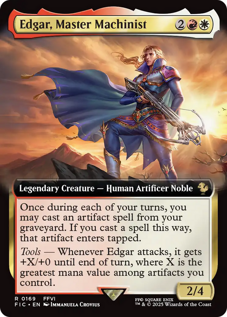Edgar, Master Machinist (Extended Art) [FINAL FANTASY Commander]