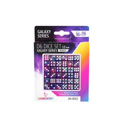 D6 DICE SET (set of 36) GALAXY SERIES (Nebula)