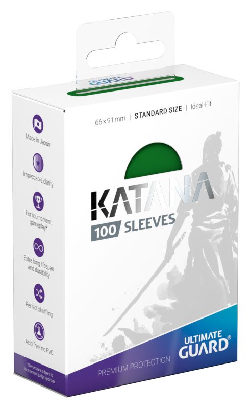 Katana Sleeves Standard Size- Green (100)