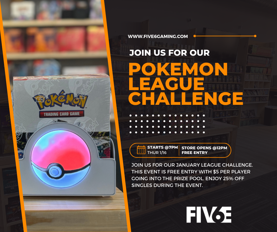 January 25 Pokémon League Challenge