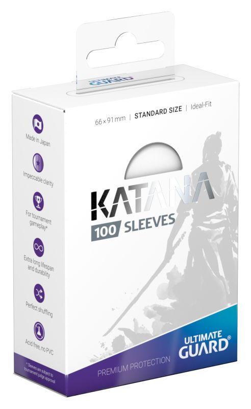 Katana Sleeves Standard Size- White (100)