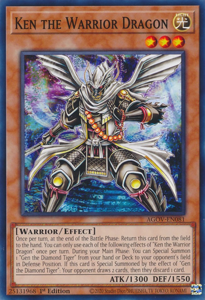 how to flip yugioh cards Ken the Warrior Dragon [AGOV-EN081] Common – FIVE6 Gaming