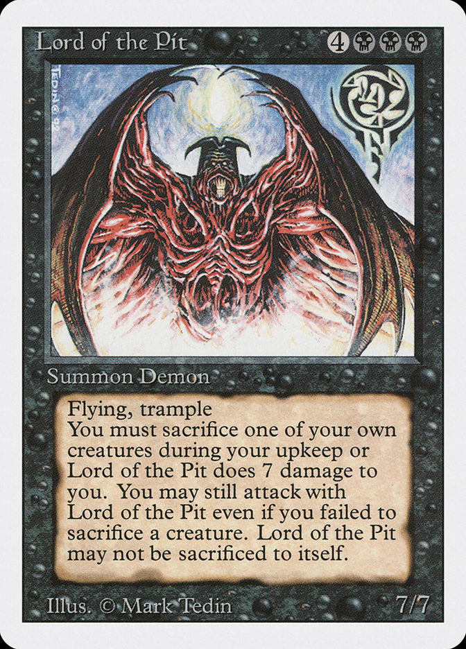 Lord of the Pit [Revised Edition] Sleeve Playable