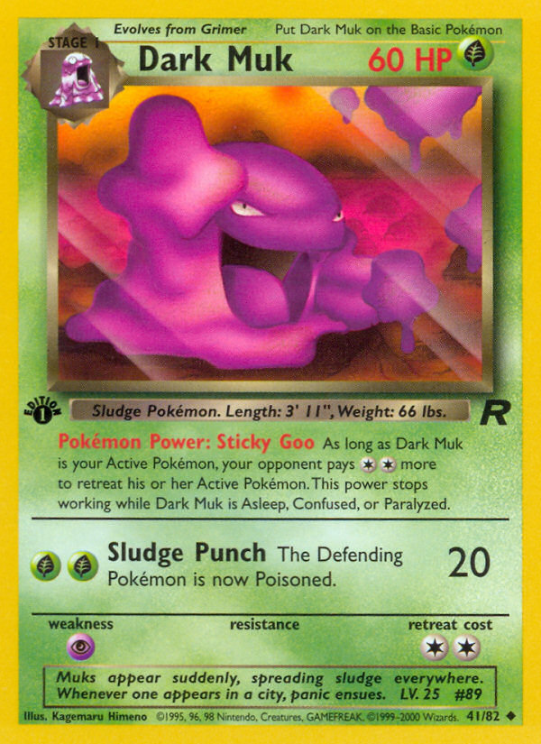 Dark Muk (41/82) [Team Rocket 1st Edition]