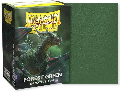 Dragon Shield: Standard 100ct Sleeves - Forest Green (Matte)