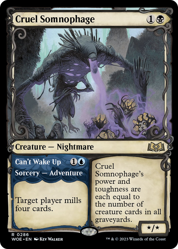 Cruel Somnophage // Can't Wake Up (Showcase) [Wilds of Eldraine]