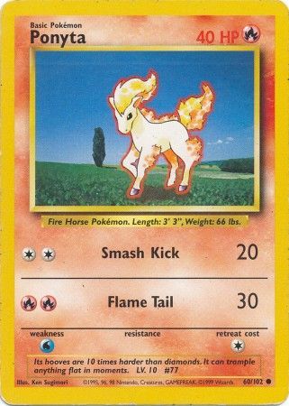 Ponyta (60/102) [Base Set Unlimited] – FIVE6 Gaming