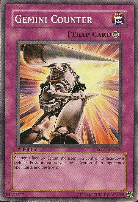 gemini yugioh cards Yu-Gi-Oh! - Trap Hole (SDWS-EN038) - Structure Deck Warriors Strike - 1st Edition may be 1st or Unlimited Edition Yugioh - Gemini Elf RA03-EN109