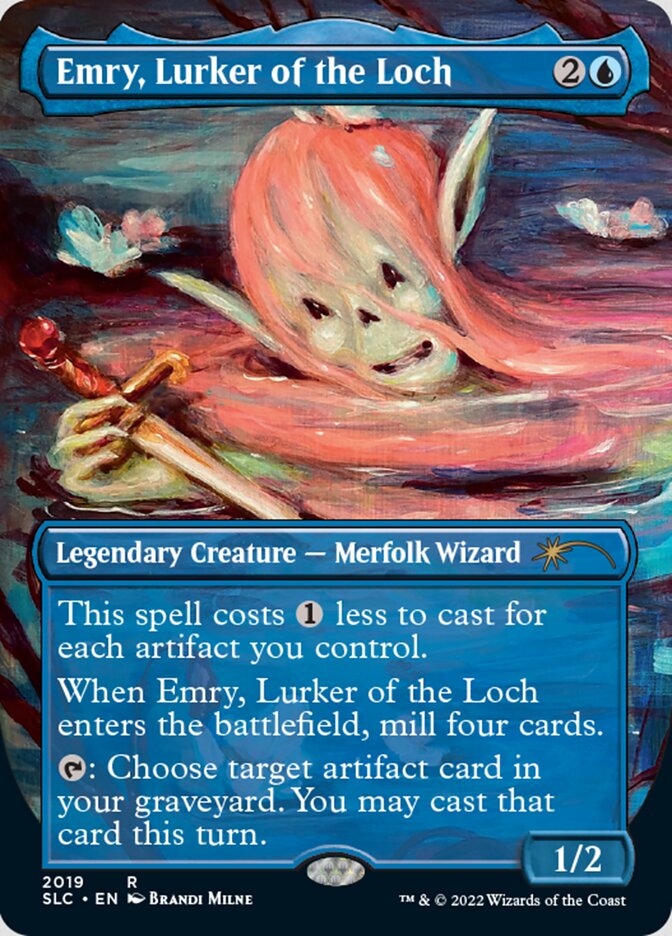 Emry, Lurker of the Loch (Borderless) [Secret Lair 30th Anniversary Countdown Kit]