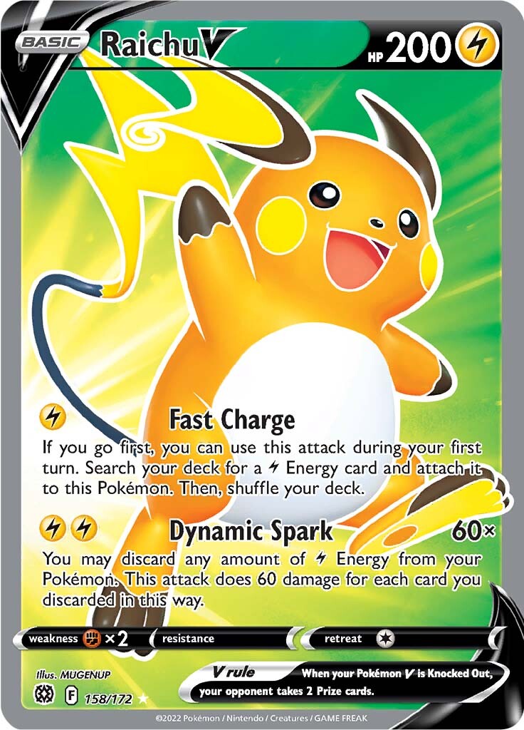 Raichu V (158/172) [Sword & Shield: Brilliant Stars]